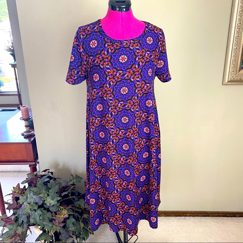 LuLaRoe Long Colorful Pattern Dress